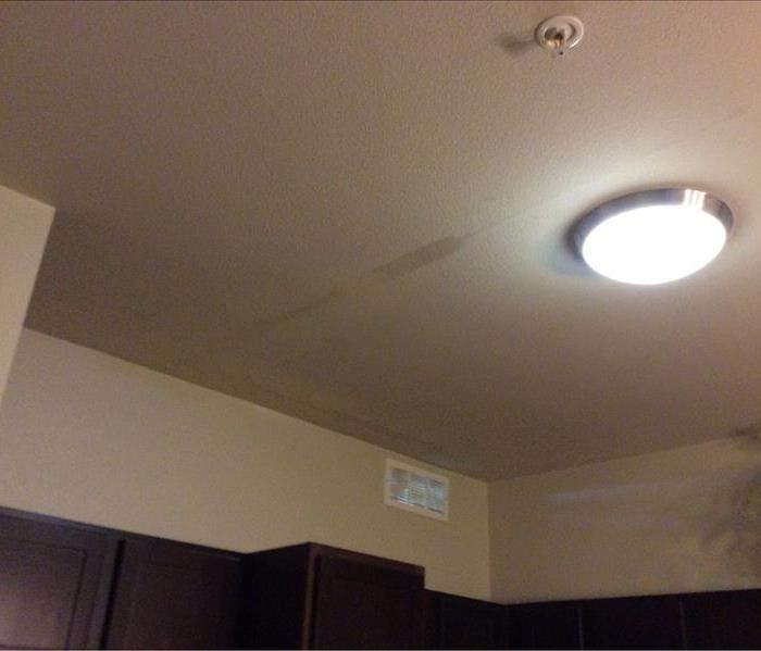 Ceiling with water stains