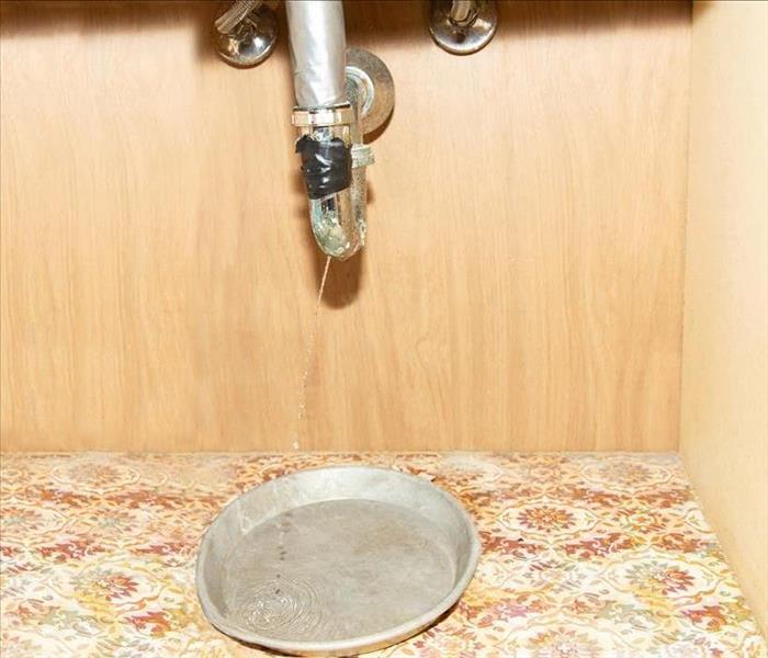 Leaking plumbing under a kitchen sink