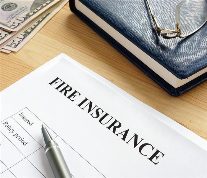 fire insurance form and pen