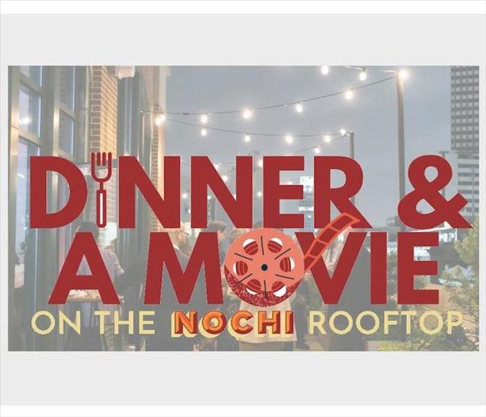 Dinner and a movie banner